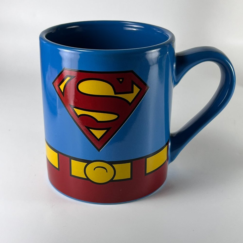 Superman Logo Coffee Cup Mug Multicolor Ceramic DC Comics Souvenir Superhero